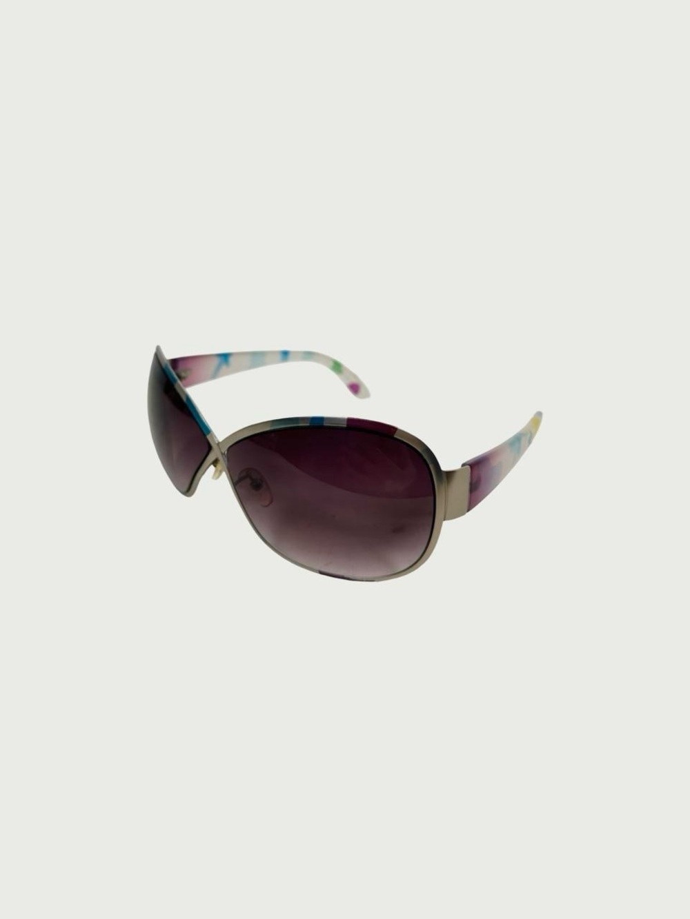 Oversized Metal Frame Sunglasses